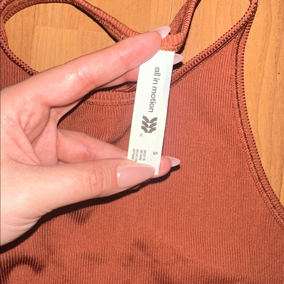 All in Motion Terracotta Ribbed Tank - Picture 2 of 3